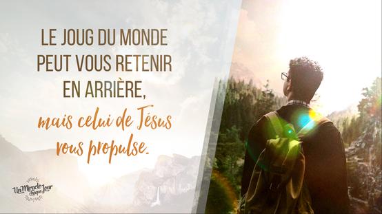Voici un joug qui ne vous écrasera pas