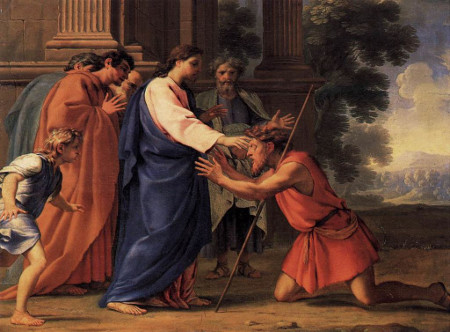 La guérison des deux aveugles (Eustache Le Sueur)